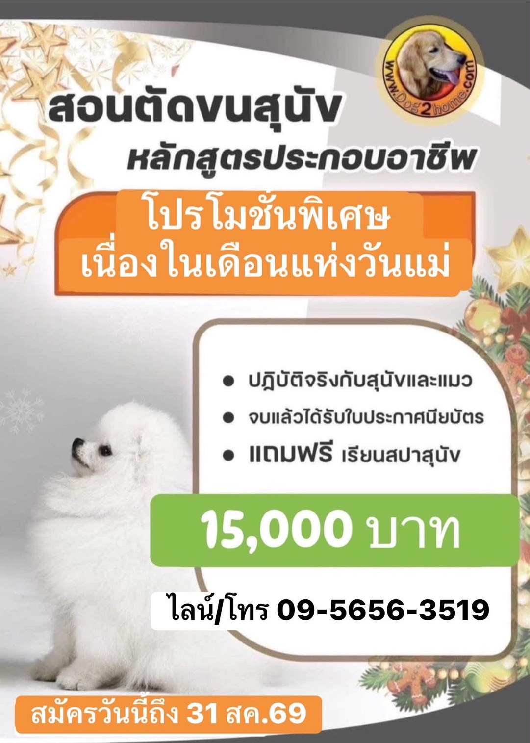 สอนตัดขนสุนัข